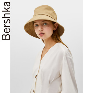 Bershka 00935777712 女士复古收腰V领白衬衫