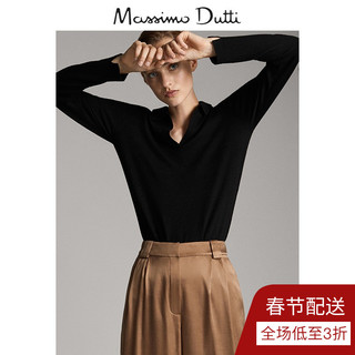 Massimo Dutti 05606538800 女式修身针织衫