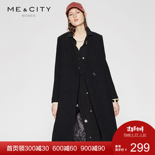 ME&CITY 533527 女装羊毛混纺大衣 