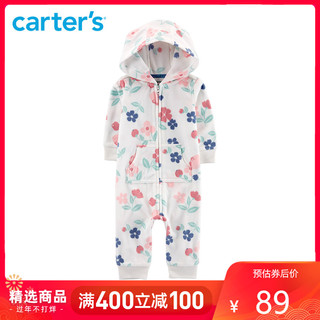 Carter's 宝宝连帽长袖爬服