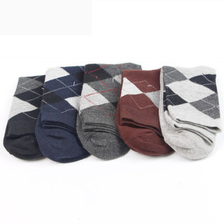 南极人 袜子秋冬季中筒袜运动舒适透气休棉袜男袜 简约5色-10双装