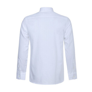 Z ZEGNA 杰尼亚 605050 9DTLER 男士白色棉质长袖衬衫