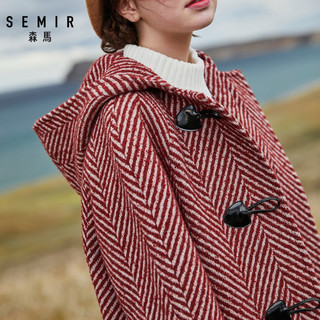 Semir 森马 078100322 女士羊毛混纺大衣 