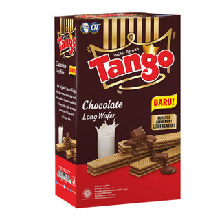 印尼进口 Tango威化饼干 休闲零食 巧克力夹心威化饼干160g