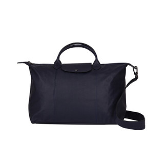 LONGCHAMP 珑骧 2019新品 LE PLIAGE CUIR系列 女士海军蓝皮质手提单肩包 1630 757 556