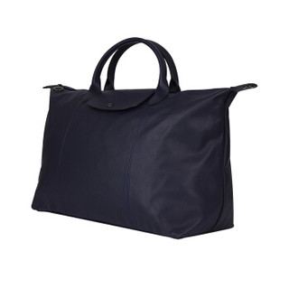 LONGCHAMP 珑骧 2019新品 LE PLIAGE CUIR系列 女士海军蓝皮质手提单肩包 1630 757 556