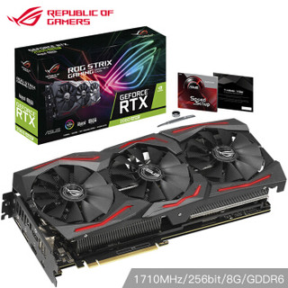 华硕（ASUS）ROG-STRIX-RTX2060S-A8G-GAMING 2060 SUPER 1470-1710MHz 猛禽游戏显卡