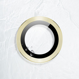 邦克仕(Benks)苹果11钢化膜 iPhone11镜头保护贴膜 摄像头玻璃膜 金属边框耐刮 高清纤薄 黄色单个装