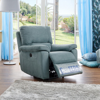 芝华仕头等舱沙发 单人沙发 功能沙发 简约布艺电动懒人沙发 单椅 K926 红色30-60天发货