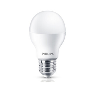 飞利浦（PHILIPS） LED球泡灯 5W 大螺口E27经济型灯泡 3000k 暖光 暖白色 10支装