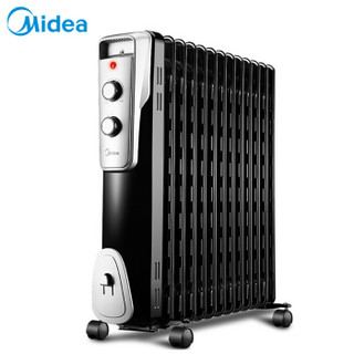 美的（Midea）电热油汀 取暖器家用节能省电 电暖器暖风机NY2513-16J1W 黑色