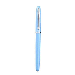 优尚（OASO）A16 钢笔财务特细笔男女士成人学生用练字笔0.38mm 蓝色