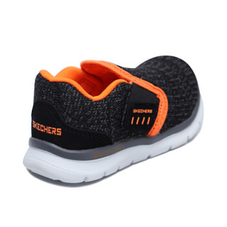 斯凯奇(SKECHERS)儿童鞋小童舒适休闲鞋 男童运动鞋95068N/BKOR 黑色/橘色 05C/20.5码