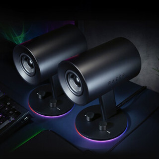 RAZER 雷蛇 天狼星Nommo 2.0幻彩游戏发光音响重低音台式电脑手机智能灯效高音质大音量音箱 2.0 幻彩版