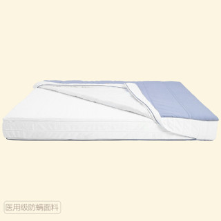 8H床垫 小米乳胶弹簧床垫P1全面抑菌床垫 3cm泰国乳胶 独立袋装静音弹簧床垫1.5米 1.8M 素蓝灰 1500*2000
