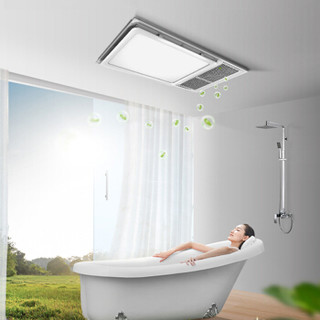 奥普(AUPU)浴霸 A6-c多功能集成吊顶风暖浴霸 悬浮面罩 LED双色大照明  厨卫照明套装（套装以附件形式发出）