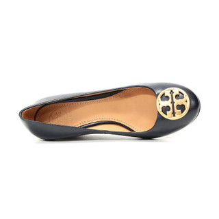 TORY BURCH 托里·伯奇 奢侈品 TB女鞋 海军蓝色皮革高跟鞋 45899 430 9/39码