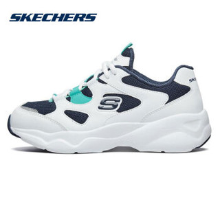 斯凯奇（Skechers）女款D'LITES系列厚底增高时尚休闲熊猫老爹鞋 88888364 白色/多彩色/WMLT 36