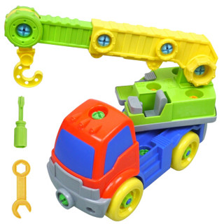 爸爸妈妈（babamama）可拆卸吊车 儿童户外沙滩玩具 工程车男孩-6岁工程车男孩玩具 33728
