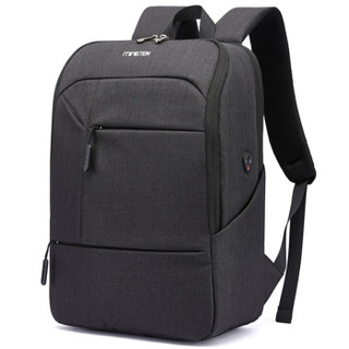 MINGTEK双肩电脑包14/15.6英寸笔记本包休闲商务双肩包男 女时尚背包MK23维斯布黑