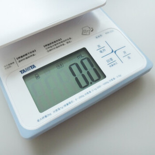 百利达（TANITA） 0.1克高精准电子秤厨房秤烘焙称台式秤家用防水 日本品牌 KW-220 白色