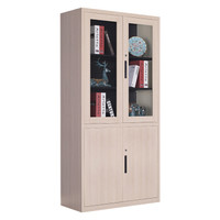 洛克菲勒 办公家具柜子文件柜铁皮柜档案资料柜书柜矮柜带锁樱桃木大器械