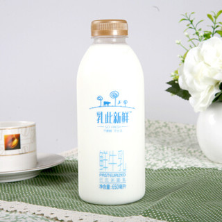 完达山 乳此新鲜 巴氏杀菌 全脂鲜牛奶 650ml*2