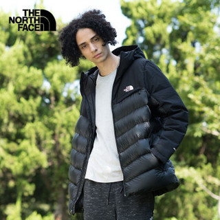 北面羽绒服男 鹅绒 TheNorthFace 19秋冬新款800蓬保暖防风厚冬装外套 3KTD 黑色/KX7 XL/180