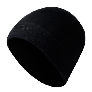 TFO 帽子 户外男女款时尚透气柔软保暖抓绒帽362901 女款黑色 均码