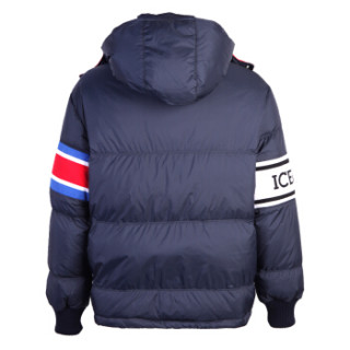 iceberg冰山 19秋冬新款 男士蓝色尼龙连帽羽绒服19ii1p0 j100 5050