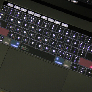 必优美（BUBM)苹果笔记本macbook pro13/15键盘膜Macbook 13/15touch bar保护贴膜 透明舒缓色 air/pro/13/15