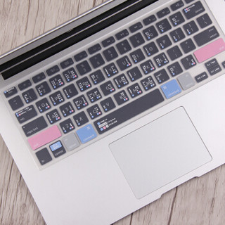 必优美（BUBM)苹果笔记本macbook pro13/15键盘膜Macbook 13/15touch bar保护贴膜 透明舒缓色 air/pro/13/15