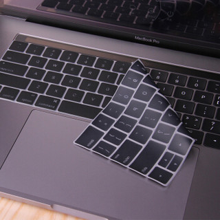 必优美（BUBM)苹果笔记本macbook pro13/15键盘膜Macbook 13/15touch bar保护贴膜 黑色 13/15 含touch bar