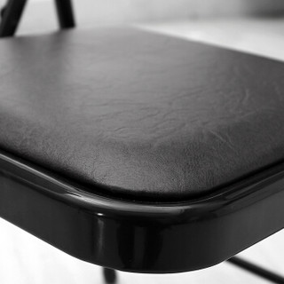 XINGKAI 星恺 折叠椅凳子 家用电脑椅办公椅子 折叠靠背椅XK1022黑色