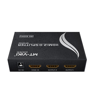 迈拓维矩（MT-viki）HDMI分配器一进二出一分二高清4K@60Hz分屏器 MT-SP142