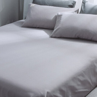 迎馨家纺 床单家纺 磨毛单人床单 床单单件床上用品床罩单件 1.2/1.5米床 浅灰 180*230cm