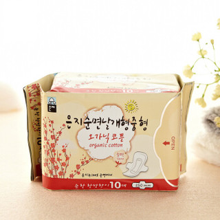 恩芝（Eun jee）纯棉日用卫生巾 250mm 10片