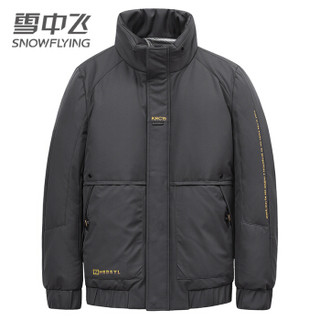 雪中飞 羽绒服男2019新款立领短款保暖外套X90141643FJD8056 灰色|8159 180/96A(XL)