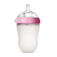 可么多么（COMOTOMO）宽口径硅胶奶瓶配奶嘴250ml韩国原装进口（粉色）新生儿