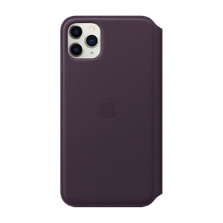 Apple iPhone 11 Pro Max 原装皮革保护夹 - 茄紫色
