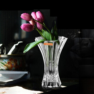 娜赫曼Nachtmann蓝宝石系列德国进口欧式客厅摆件插花水晶玻璃透明大号花瓶高24cm