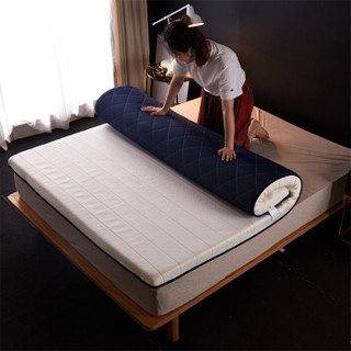 博洋家纺（BEYOND）床褥床垫 可折叠榻榻米垫子 双人乳胶加厚混合填充床垫（标准） 90*195cm