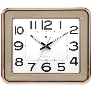 北极星（POLARIS）挂钟客厅日历钟表简约个性创意静音大气挂表家用时钟 78049简约金色