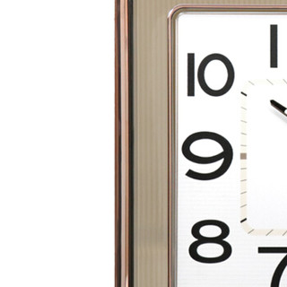 北极星（POLARIS）挂钟客厅日历钟表简约个性创意静音大气挂表家用时钟 78049简约金色