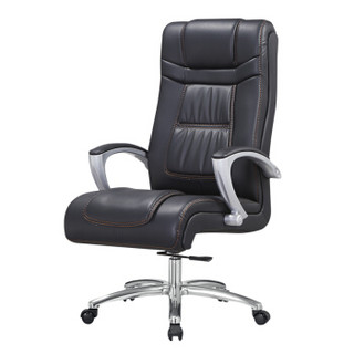 金海马/kinhom 电脑椅 办公椅 西皮老板椅 人体工学椅子 HZ-6008黑