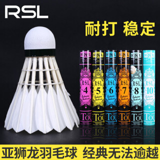 亚狮龙（RSL）日常训练用球 稳定耐打RSL5号羽毛球76速