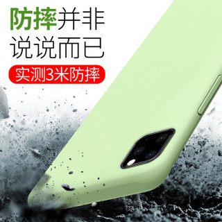 KEKLLE 苹果11液态硅胶手机壳 iPhone11保护套 新升级四边全包液态硅胶保护套防摔超薄软壳 粉色