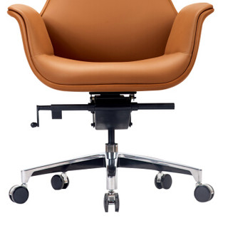 金海马/kinhom 电脑椅 办公椅 西皮老板椅 咖啡色 人体工学椅子 HZ-6136A