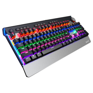 SADES 赛德斯 雷刃 104键 有线机械键盘 黑色 国产青轴 混光