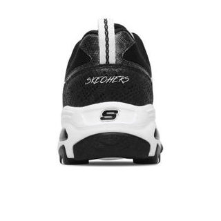 斯凯奇（Skechers）女款老爹厚底时尚熊猫休闲鞋13140 黑色/白色 38